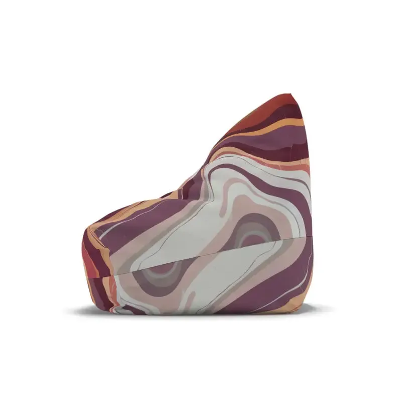 Maroon Marble Bean Bags Cover Cozy Vibes