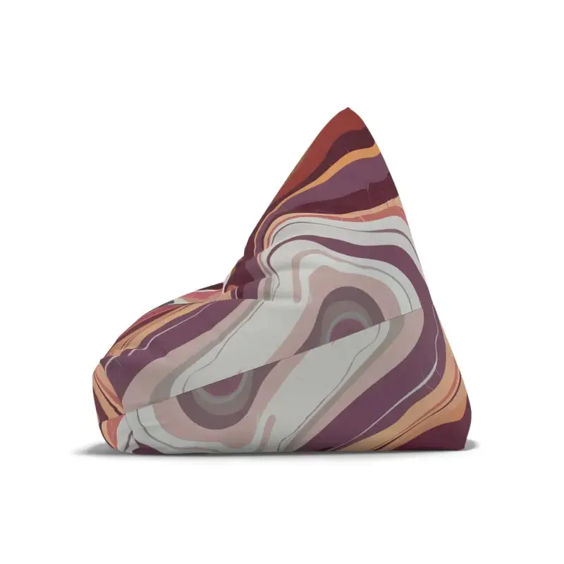 Maroon Marble Bean Bags Cover Cozy Vibes