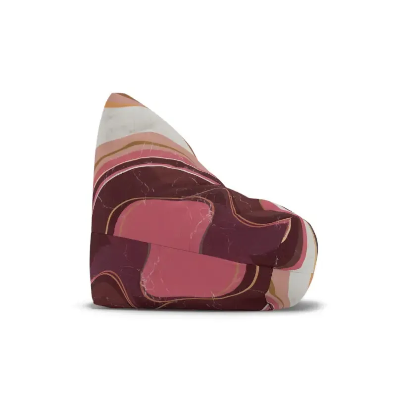 Maroon Marble Bean Bags Cover Cozy Vibes
