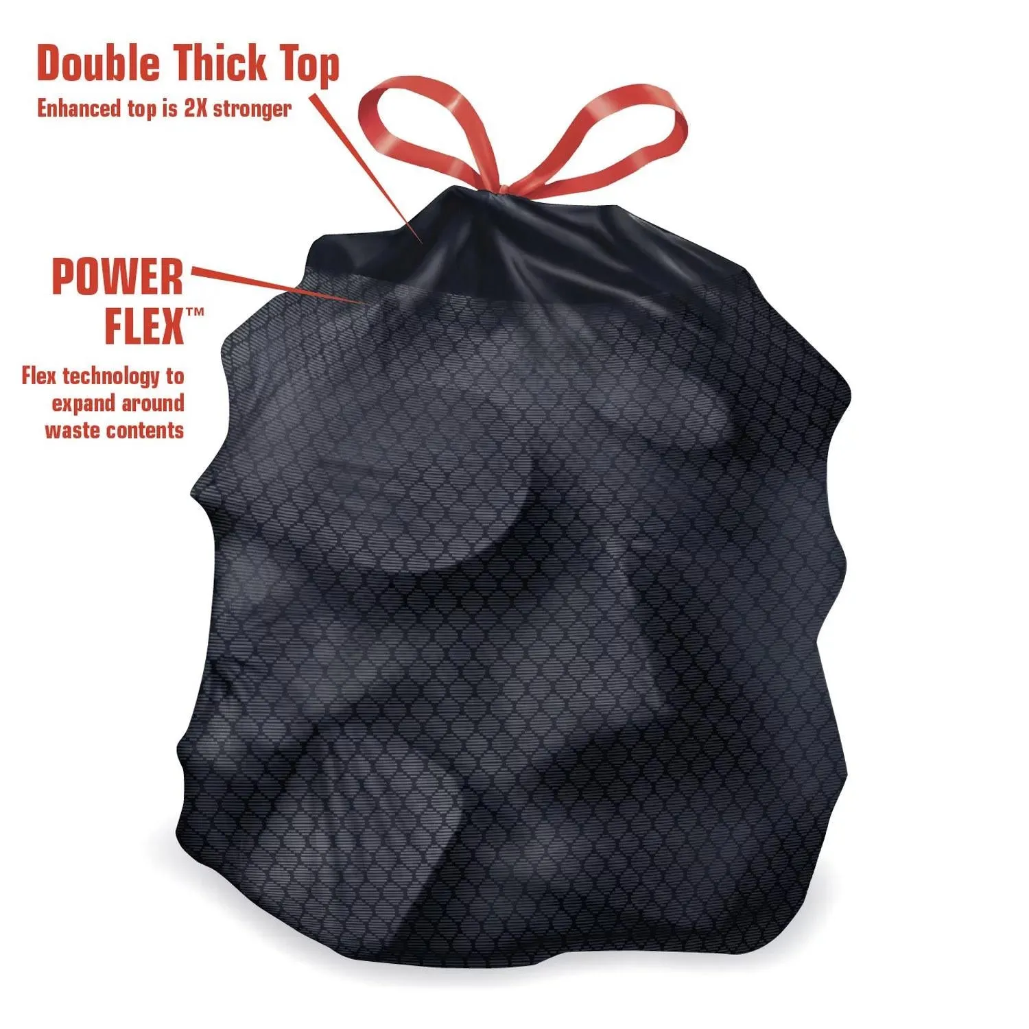 Member's Mark Power Flex 33 Gallon Trash Bags, Lavender, 90 ct.