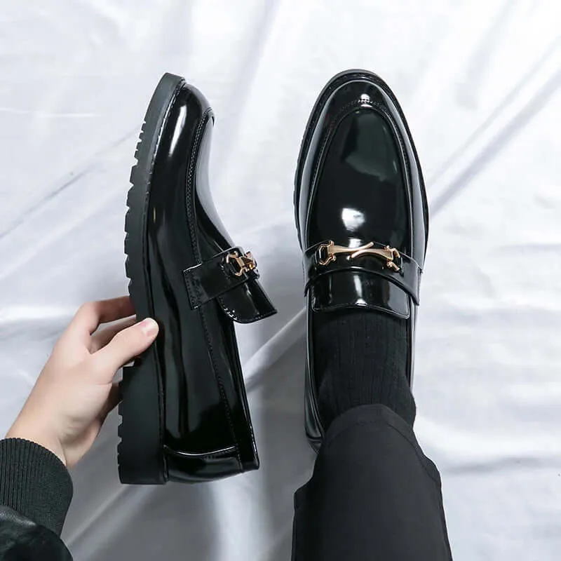 Men's Leather Pointed Toe Loafer Shoes