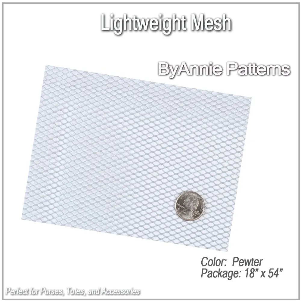Mesh (Lightweight) 1/2 Yard - Pewter