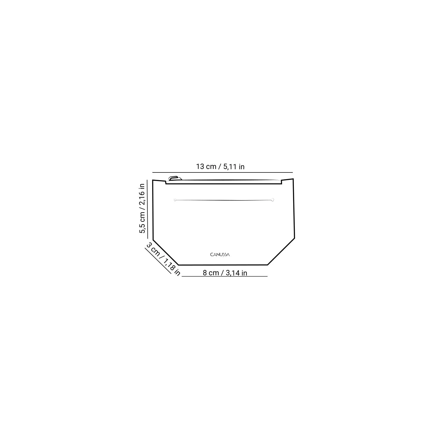 Minimal Purse Black / Red