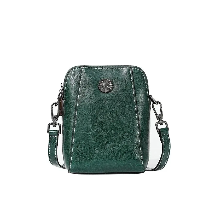 Mugrs™ Daphne Cowhide Leather Crossbody Bag