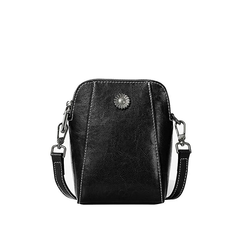 Mugrs™ Daphne Cowhide Leather Crossbody Bag