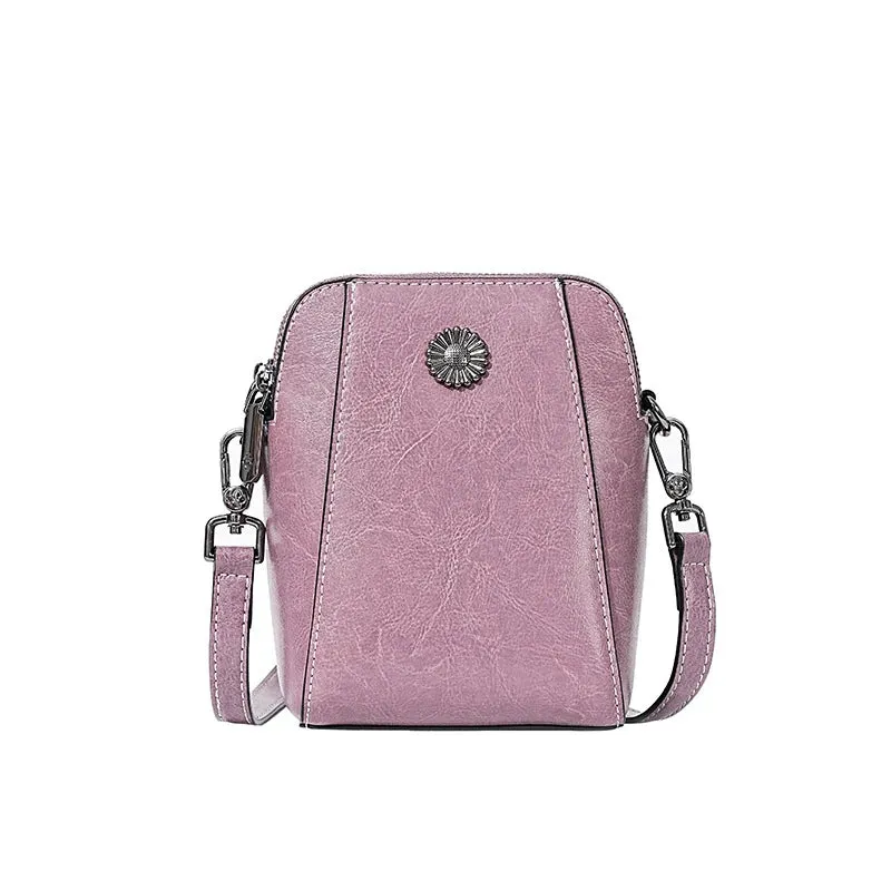 Mugrs™ Daphne Cowhide Leather Crossbody Bag