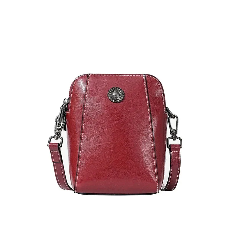 Mugrs™ Daphne Cowhide Leather Crossbody Bag
