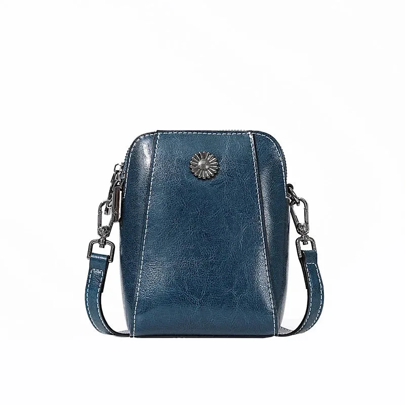 Mugrs™ Daphne Cowhide Leather Crossbody Bag