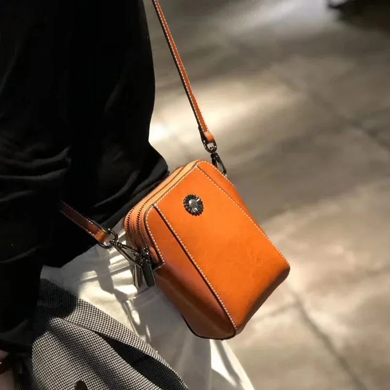 Mugrs™ Daphne Cowhide Leather Crossbody Bag