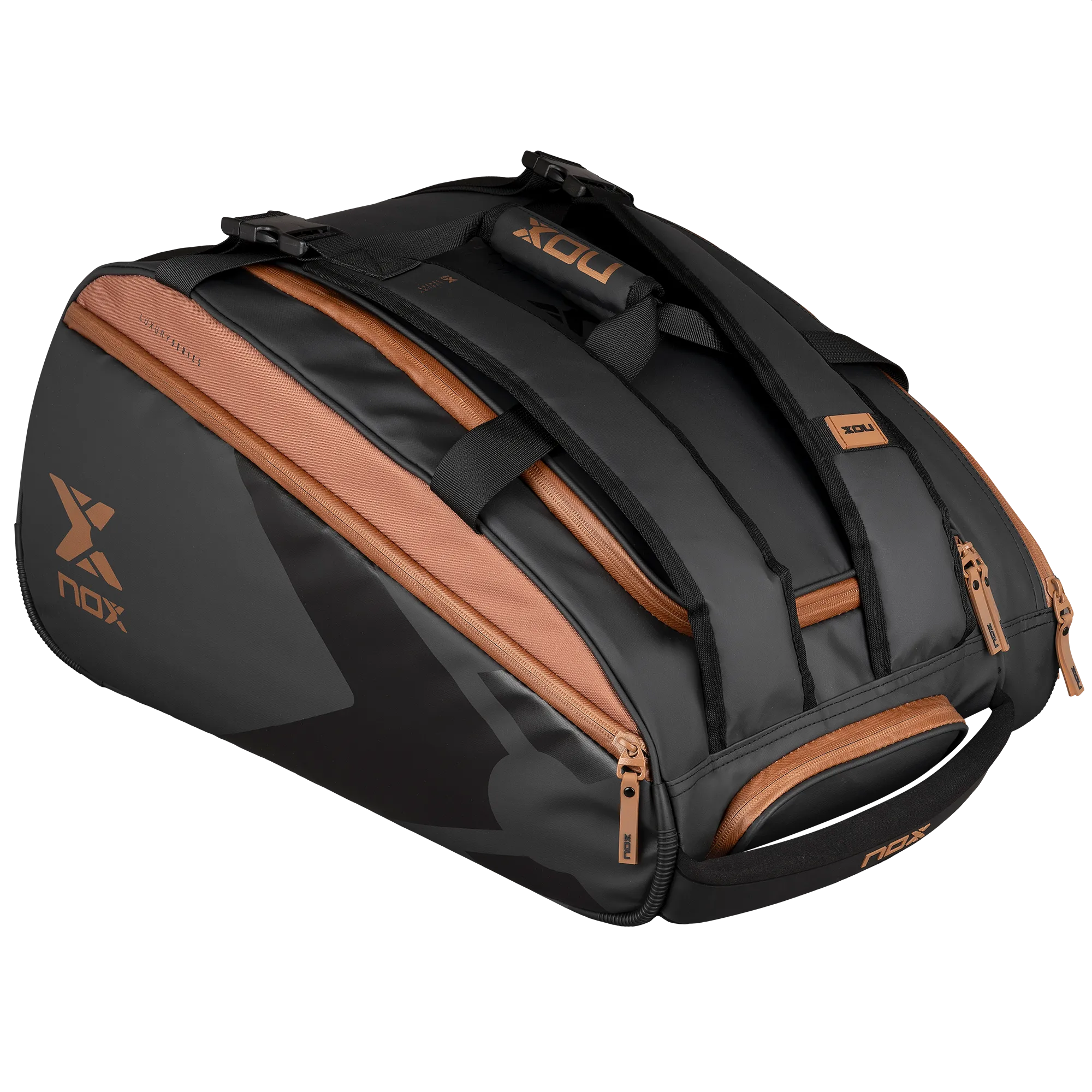 Nox Luxury Open Series Padel Bag Black Brown