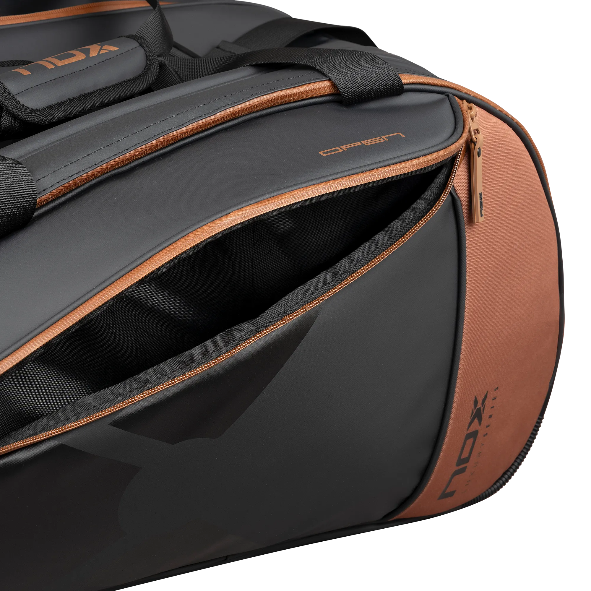 Nox Luxury Open Series Padel Bag Black Brown