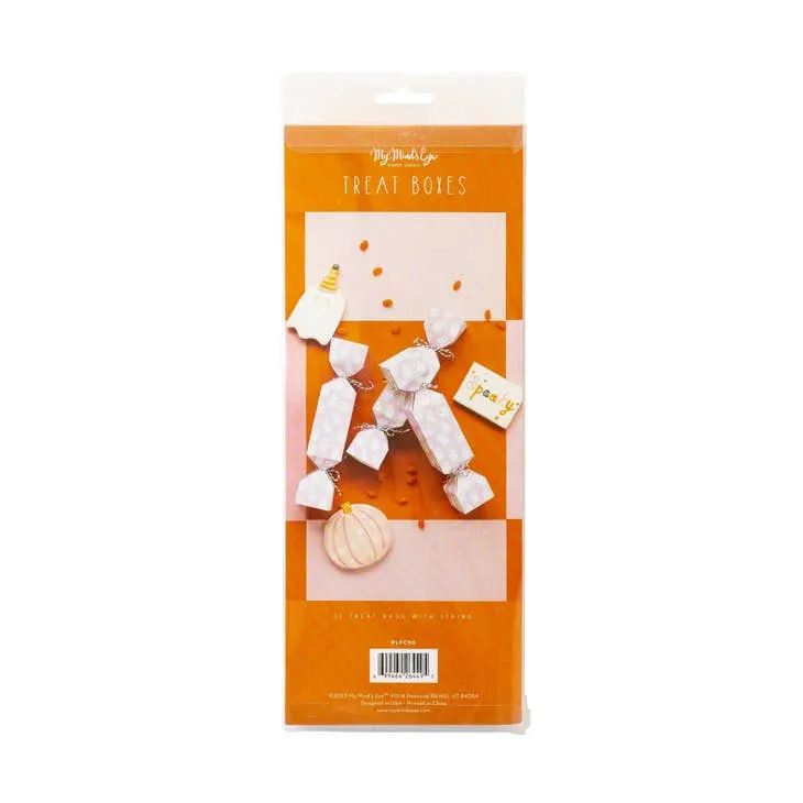 Pink Ghosts Treat Boxes-12pk.