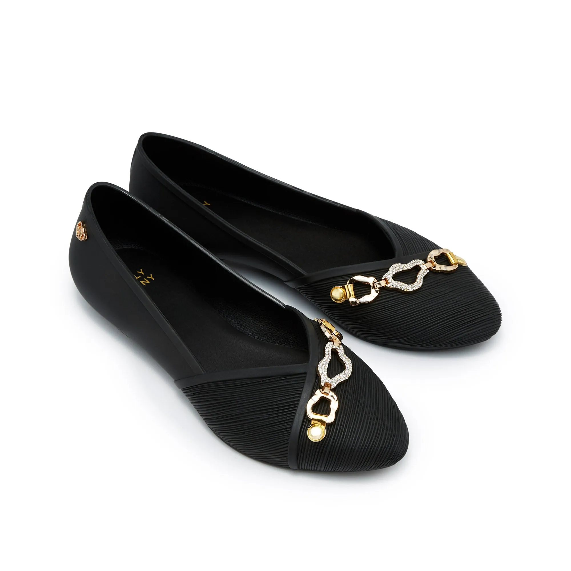Pinto Kahlani Flat Ballerinas Black
