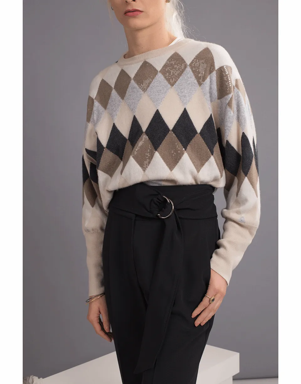 Pleated Pant with D-ring Belt