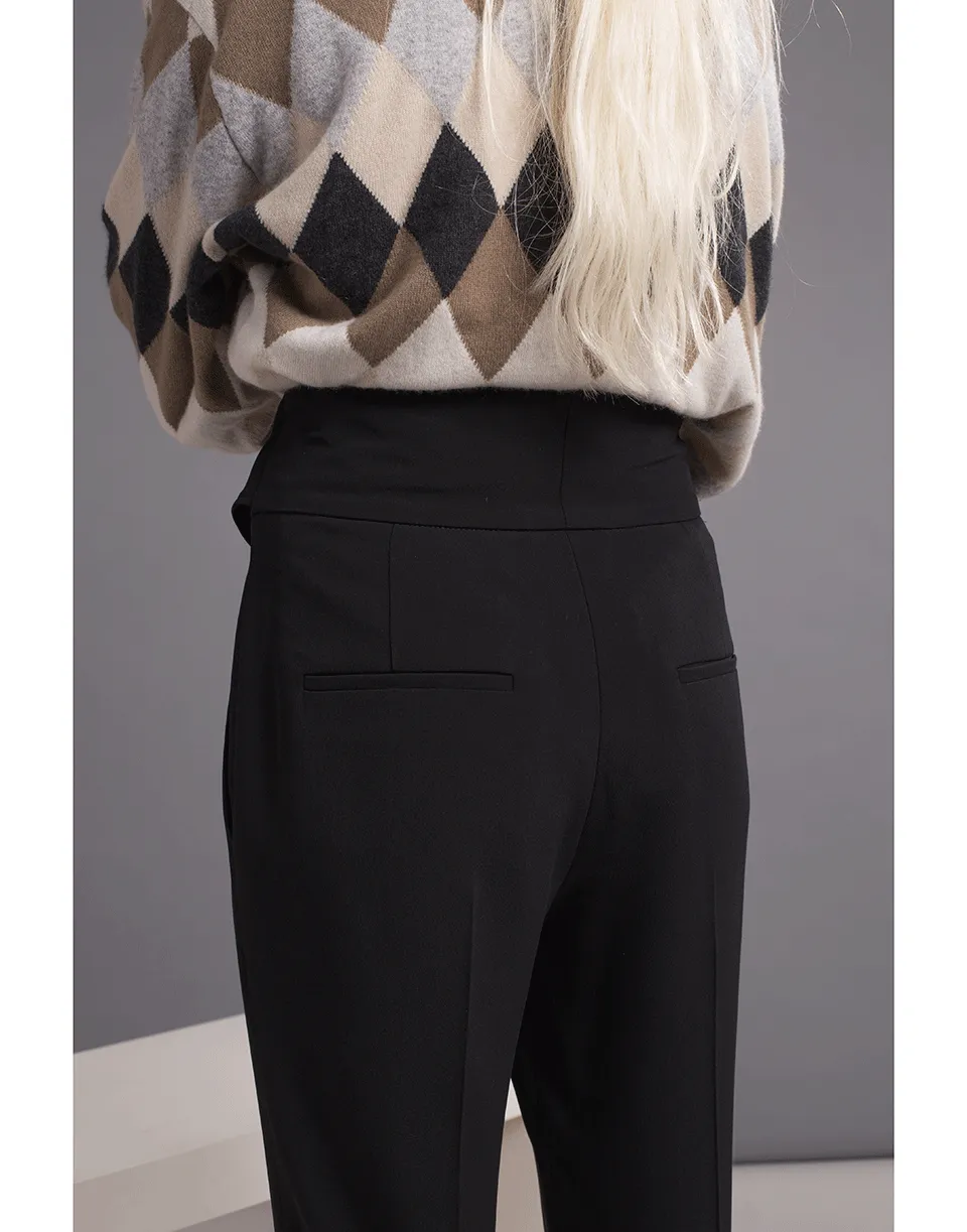 Pleated Pant with D-ring Belt