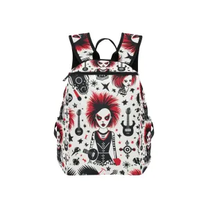Punk Rock Girl Lightweight Casual Backpack