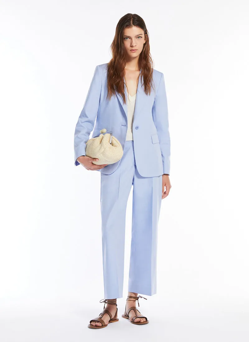 Quito 1 Button Cotton Linen Blazer