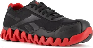Reebok Men's Rb3016 Zig Pulse Work Safety Composite Toe Shoe Black and Red
