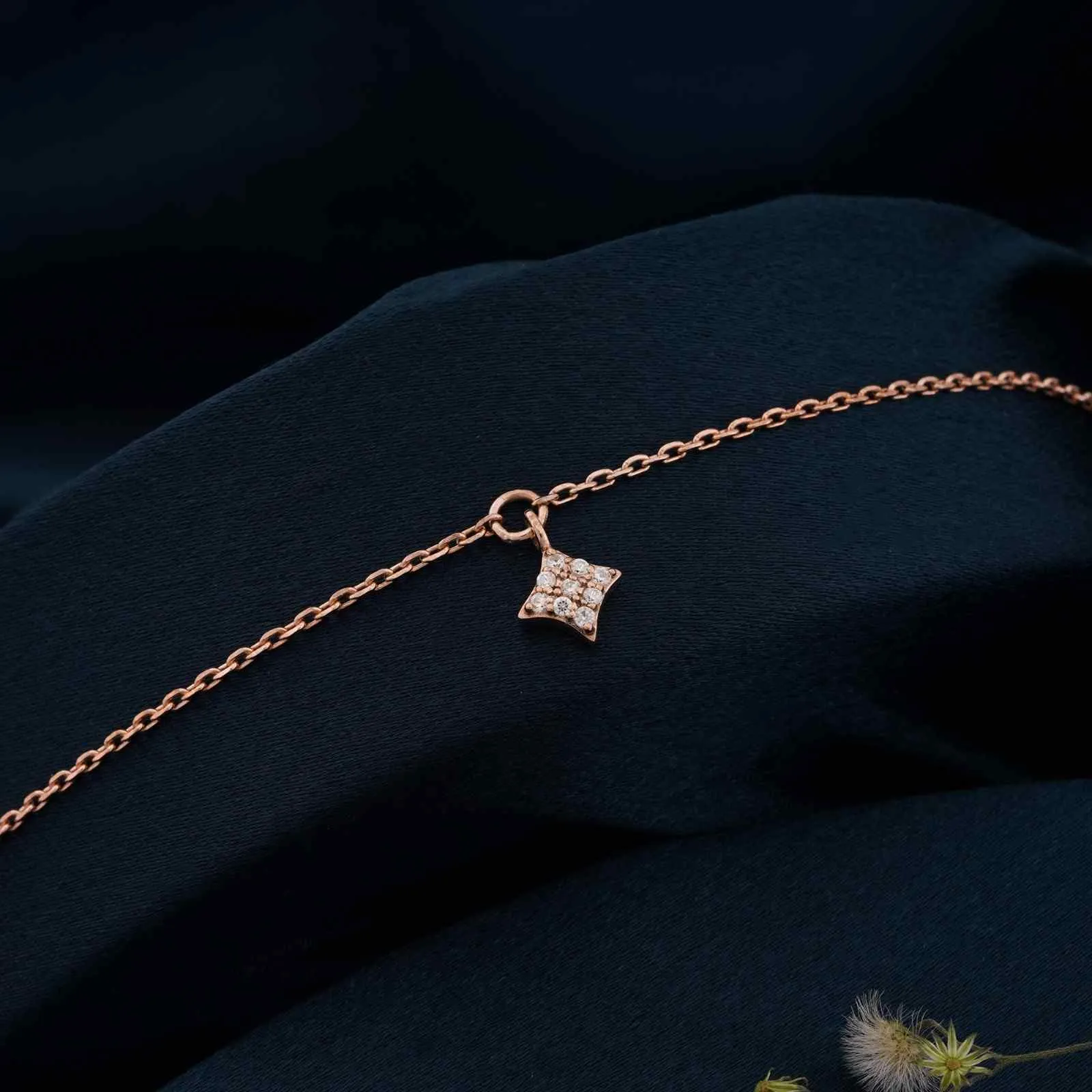 Rose Gold Dusk Till Dawn Anklet
