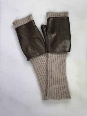S Amuser Soana Long Glove in Brown