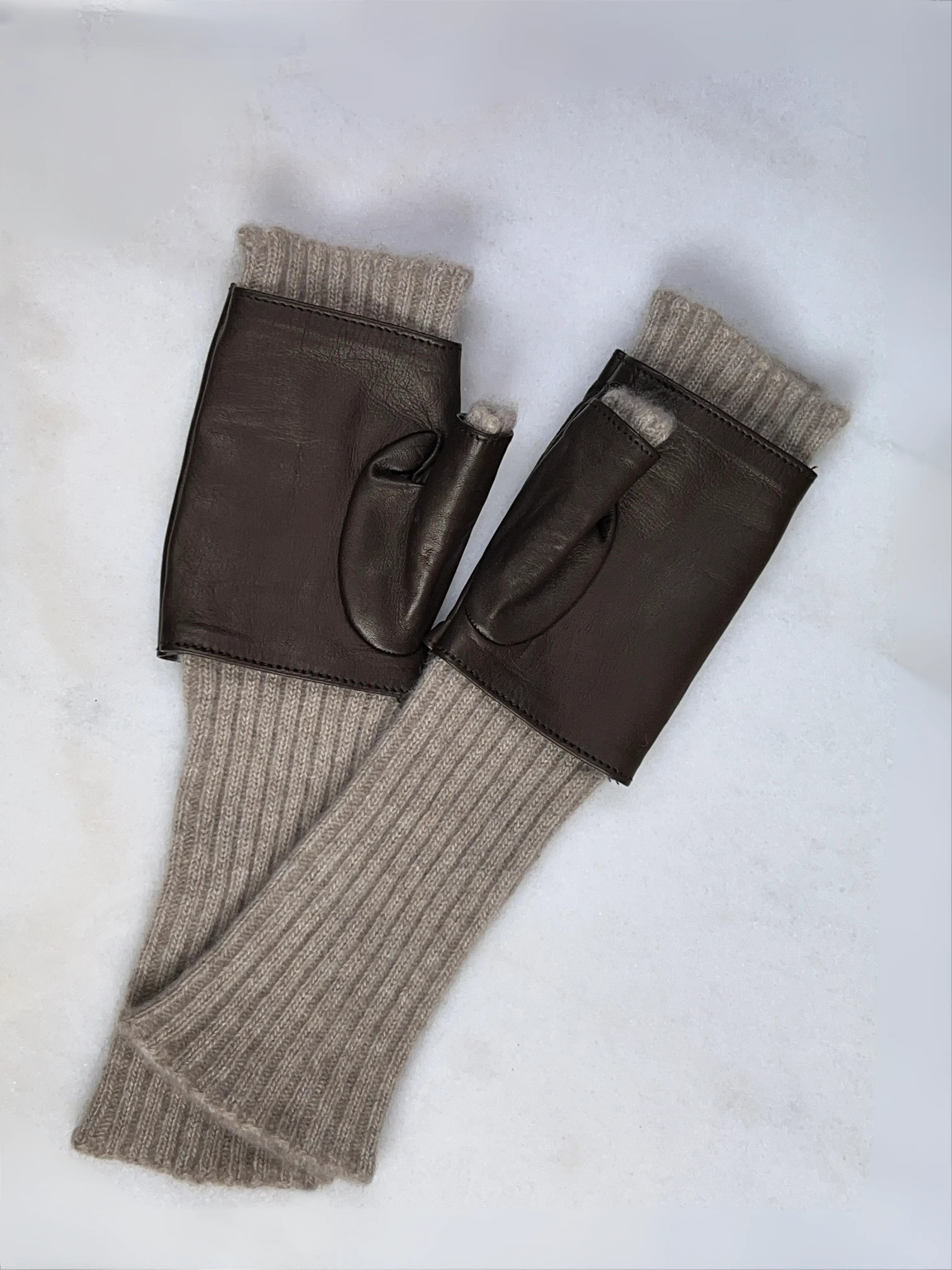 S Amuser Soana Long Glove in Brown