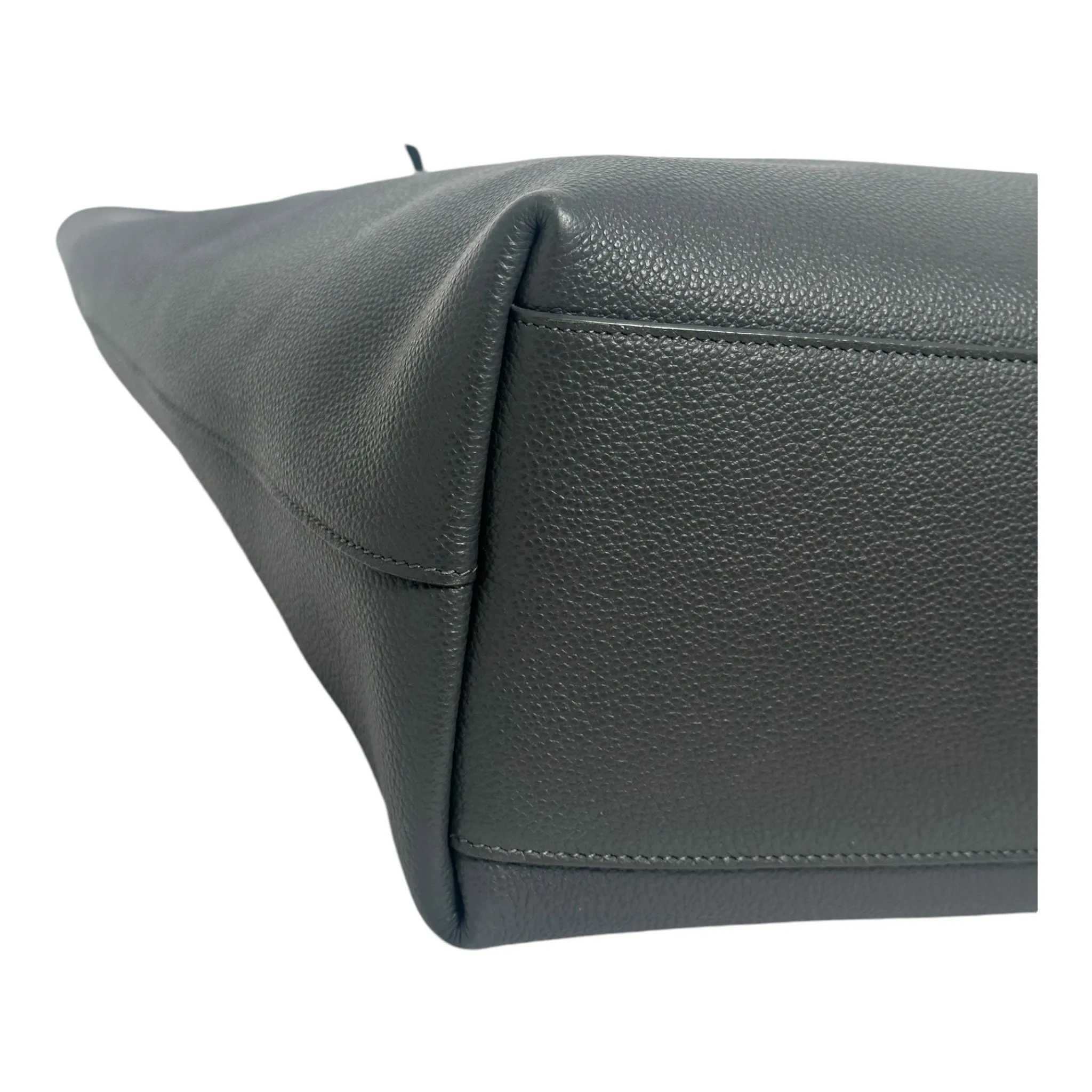 Saint Laurent North/South Leather Shopping Tote