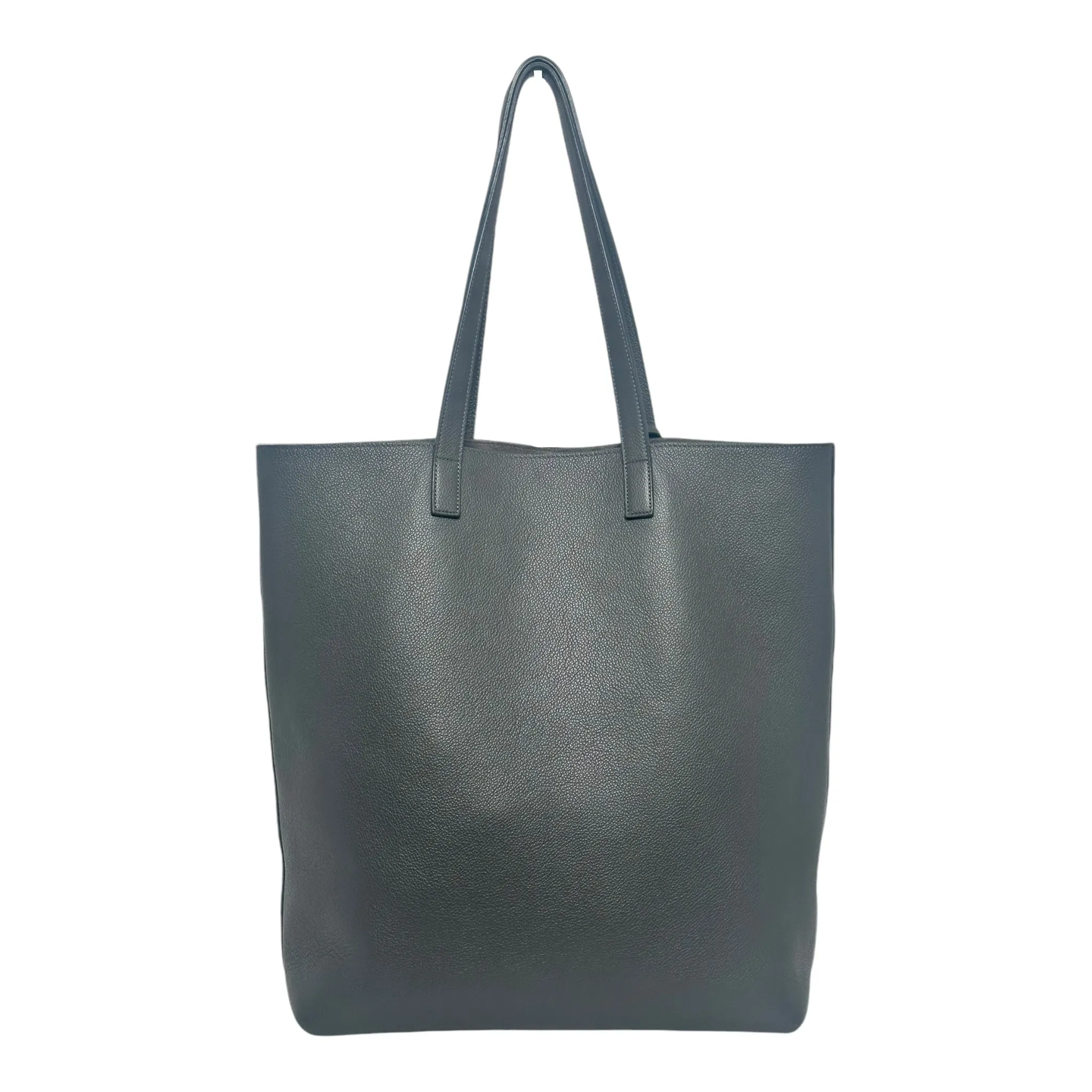 Saint Laurent North/South Leather Shopping Tote