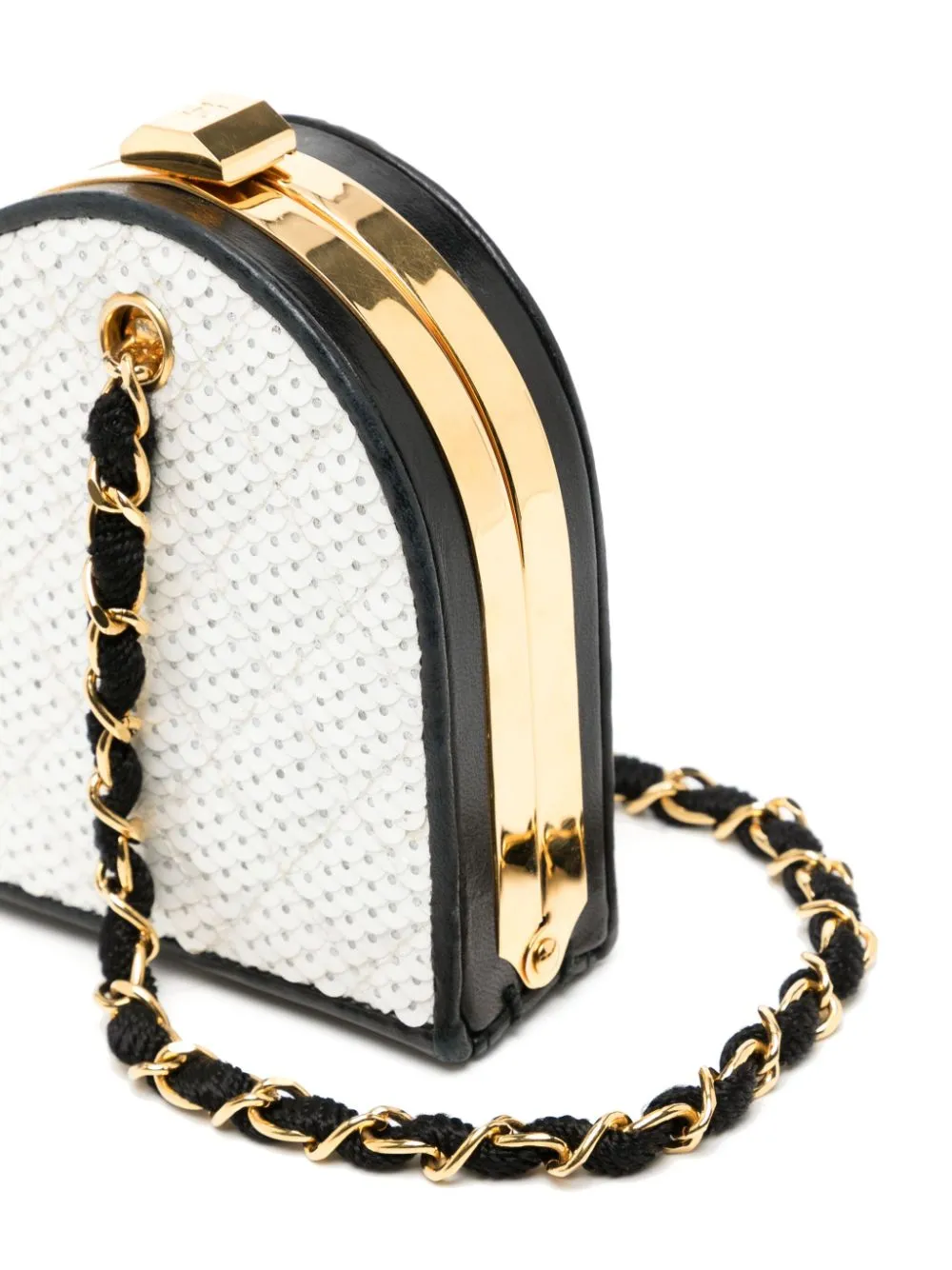 Sequins 80s Minaudière Clutch Bag