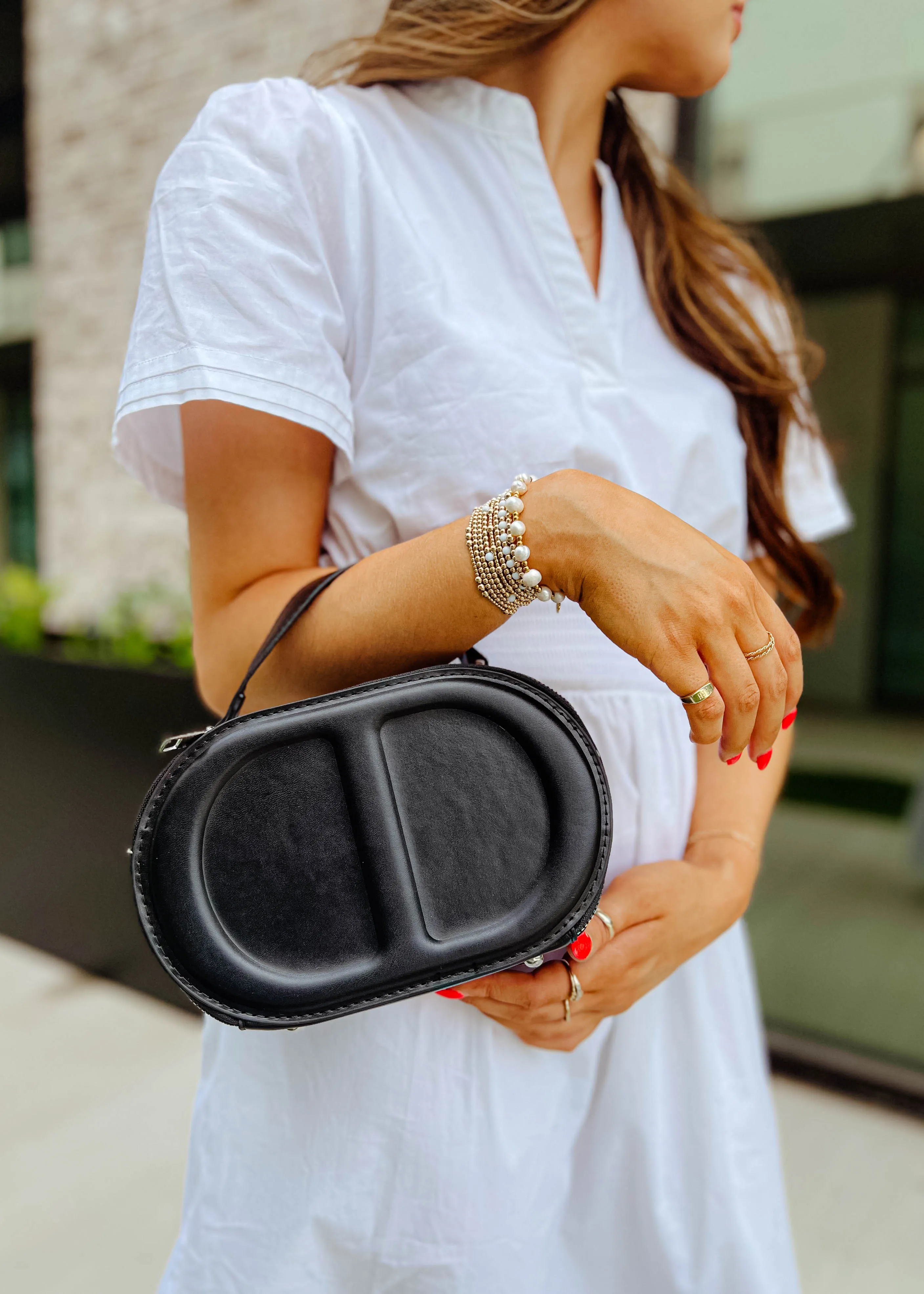 Solid Shoulder Bag