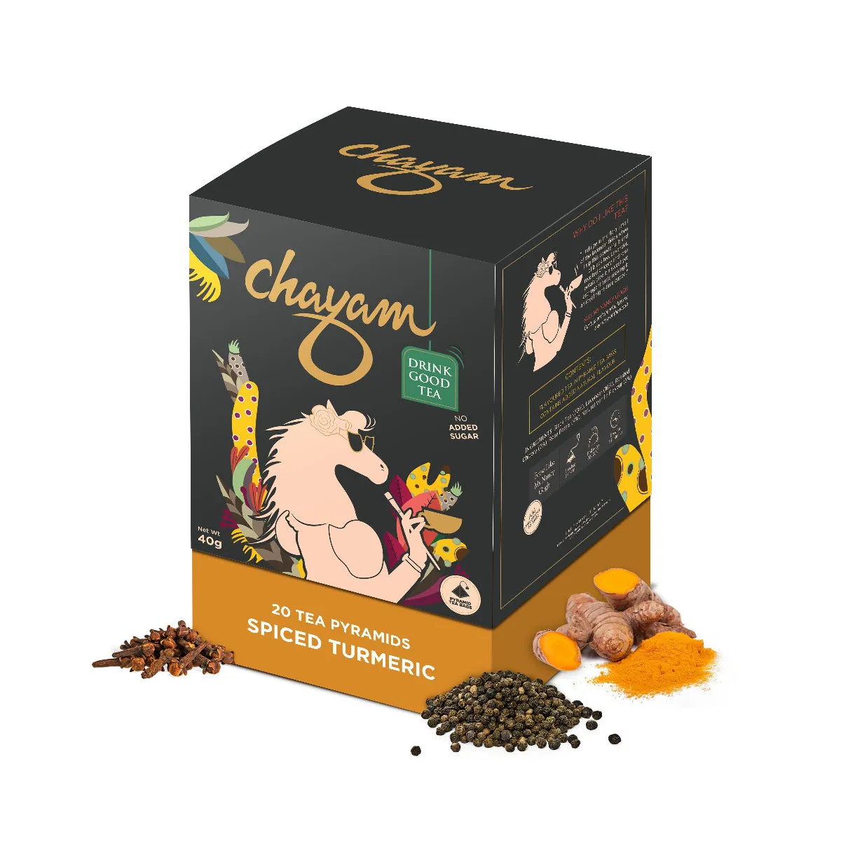 Spiced Turmeric Herbal Tea Infusion | Tea Bags