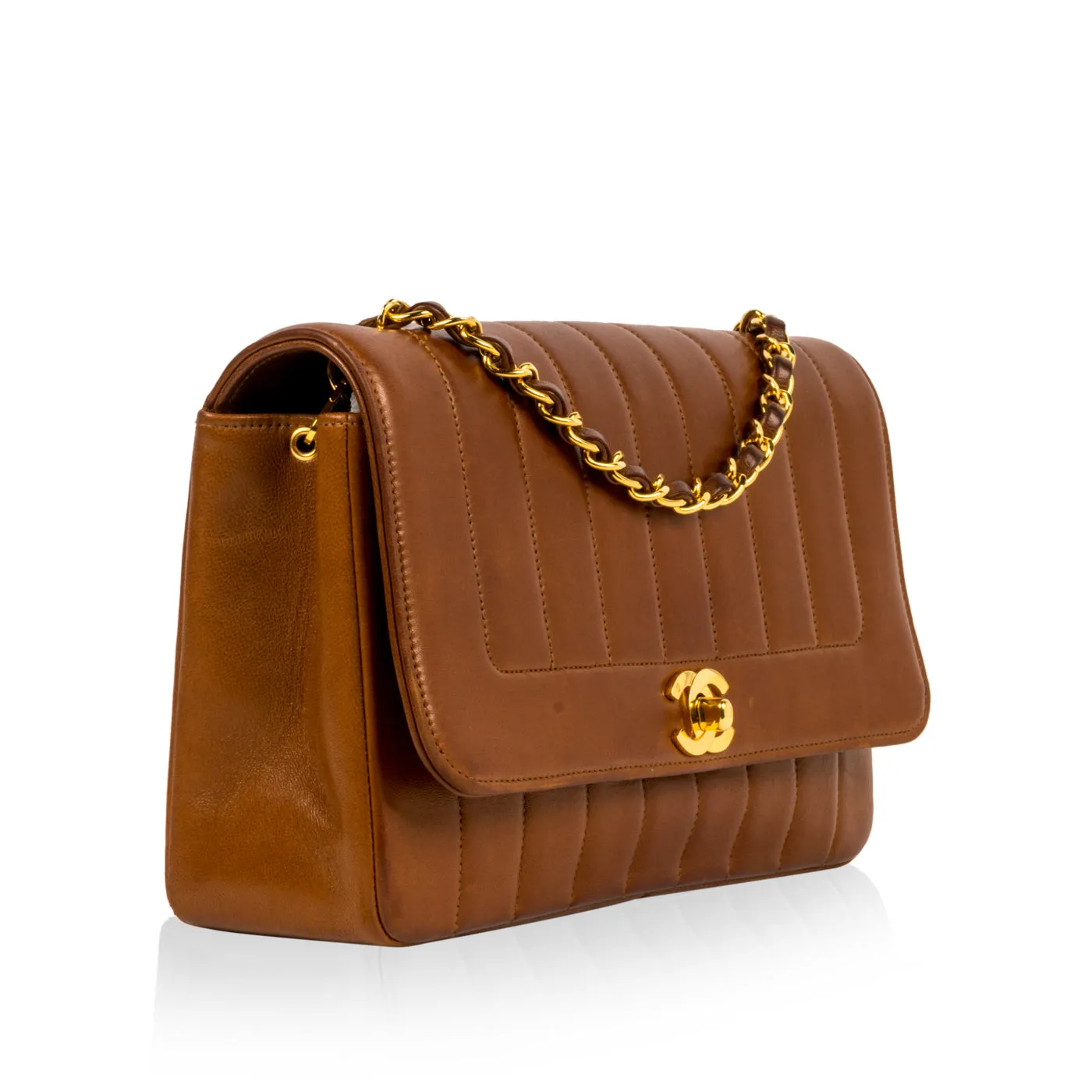 Timeless Vintage Flap Bag - Brown - GHW