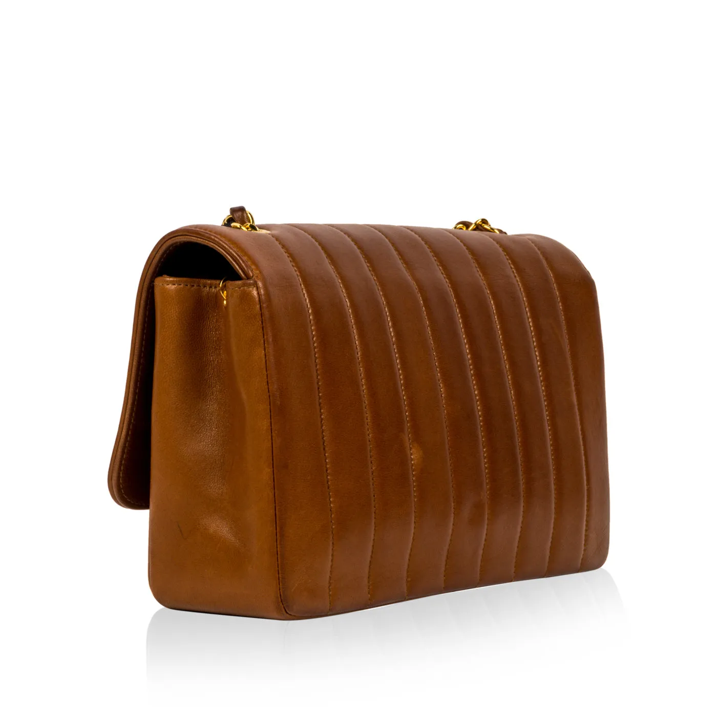 Timeless Vintage Flap Bag - Brown - GHW