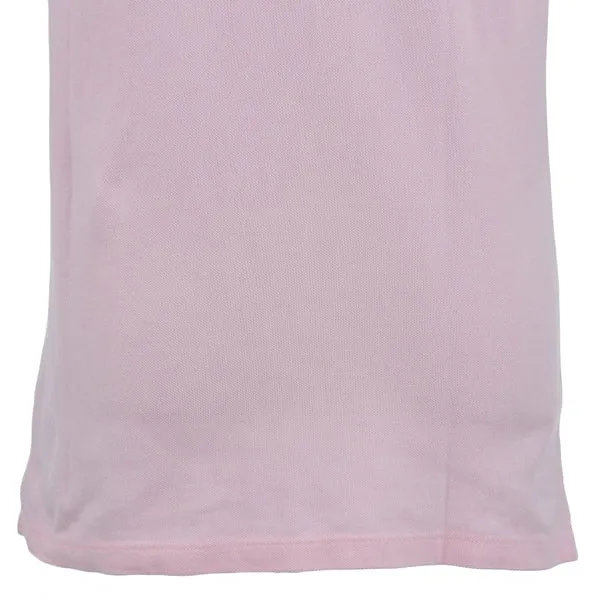 Trendy Inspired Burberry Logo Embroidered Polo Shirt Pink