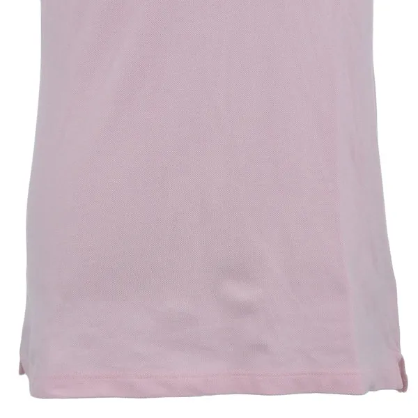 Trendy Inspired Burberry Logo Embroidered Polo Shirt Pink