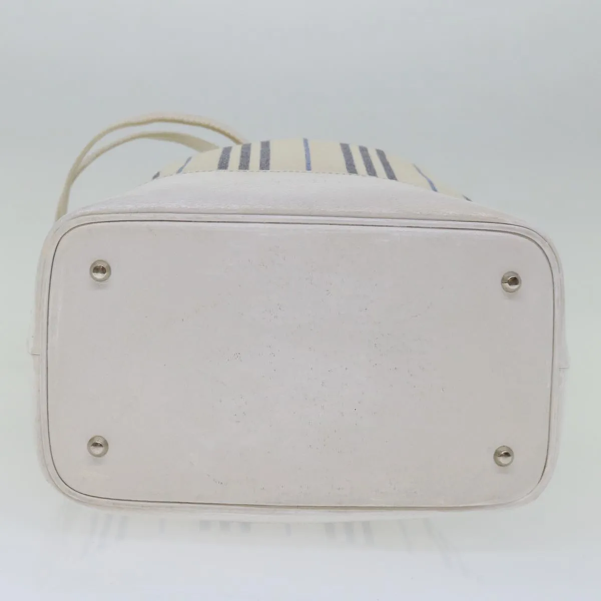 Trendy Inspired Burberry Tote Bag Canvas White Auth Bs13470