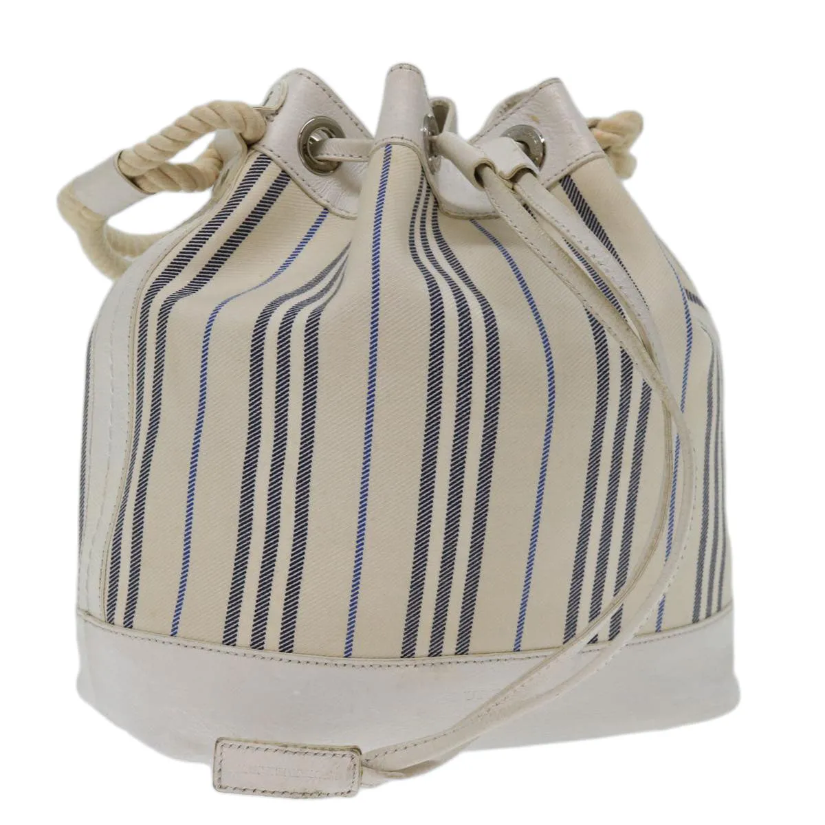 Trendy Inspired Burberry Tote Bag Canvas White Auth Bs13470