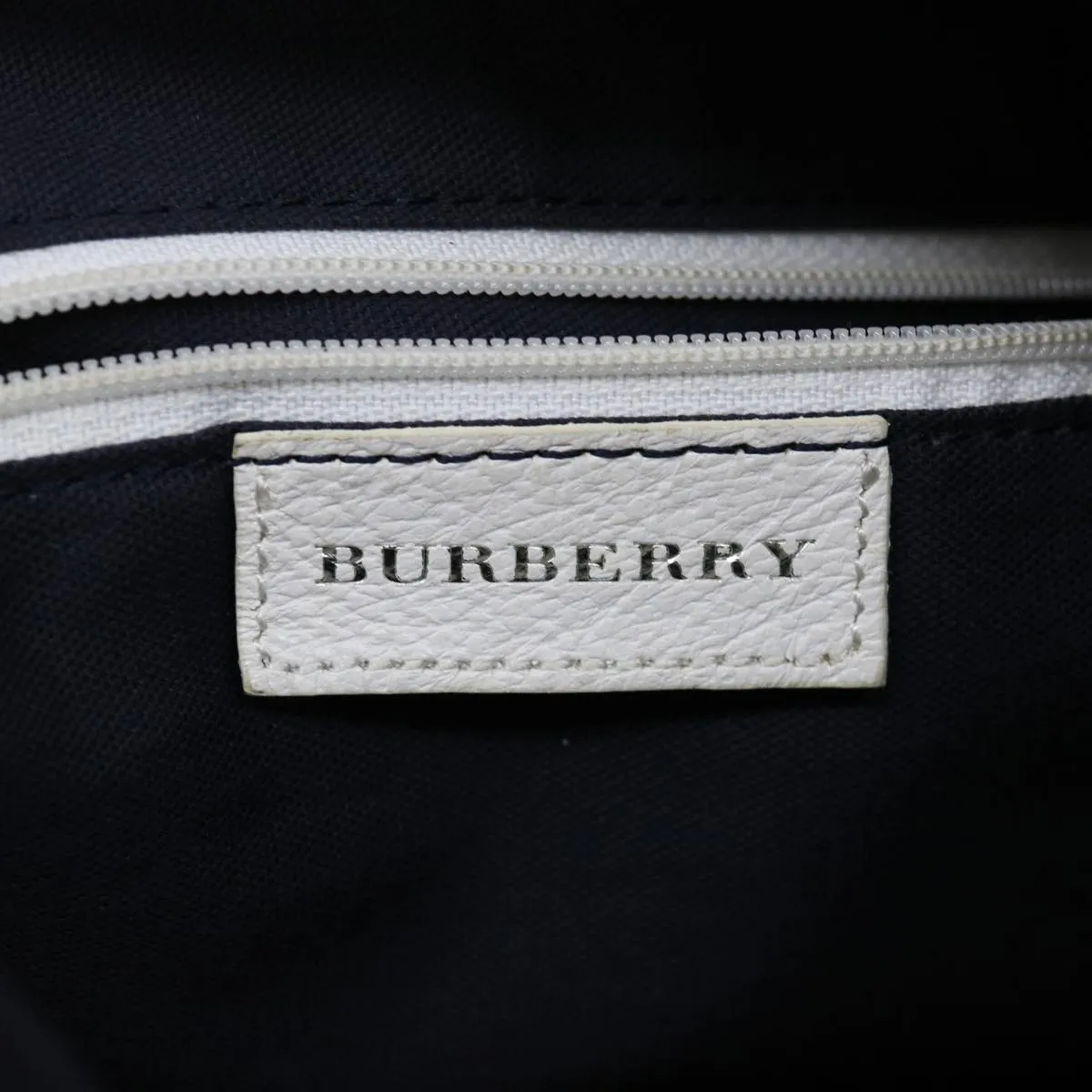 Trendy Inspired Burberry Tote Bag Canvas White Auth Bs13470
