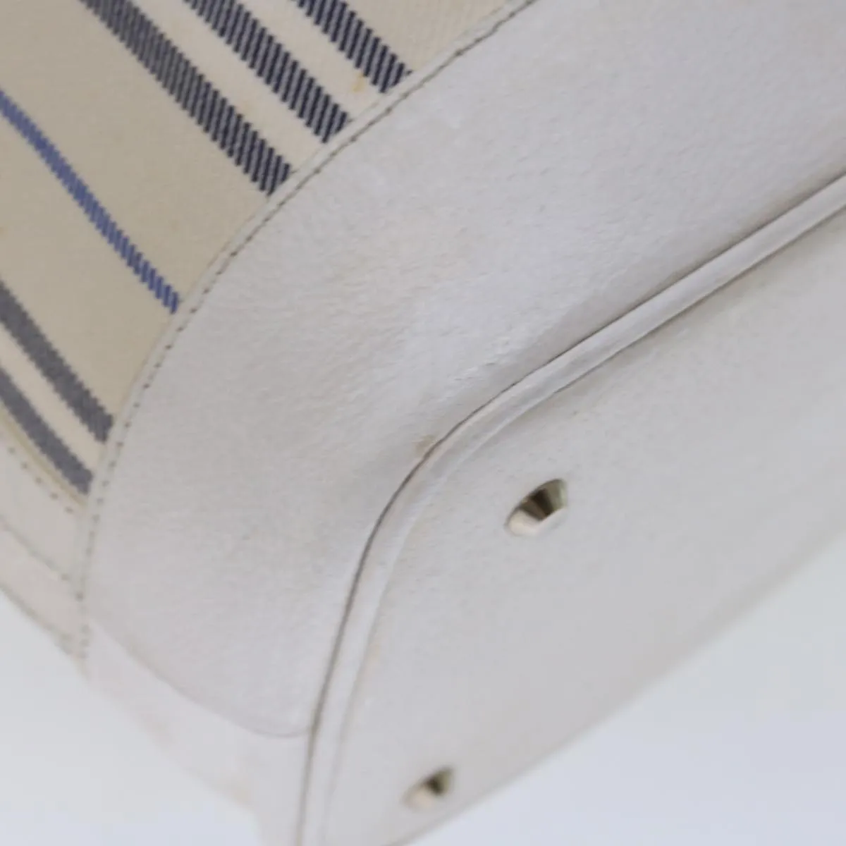 Trendy Inspired Burberry Tote Bag Canvas White Auth Bs13470