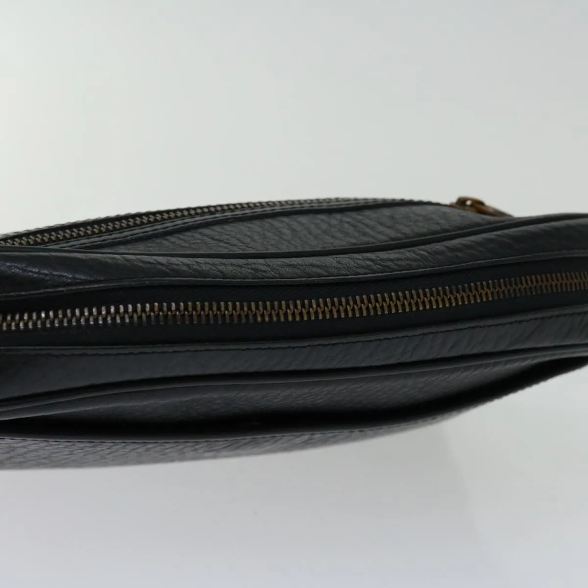 Trendy Inspired Burberryss Clutch Bag Leather Black Auth Yk11126