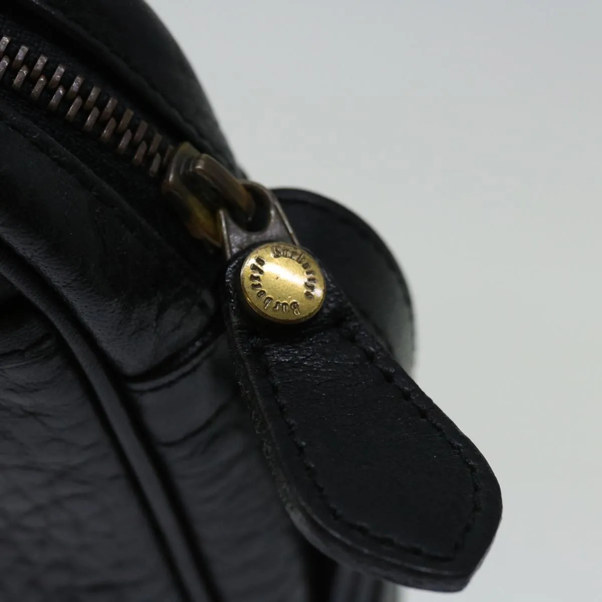 Trendy Inspired Burberryss Clutch Bag Leather Black Auth Yk11126