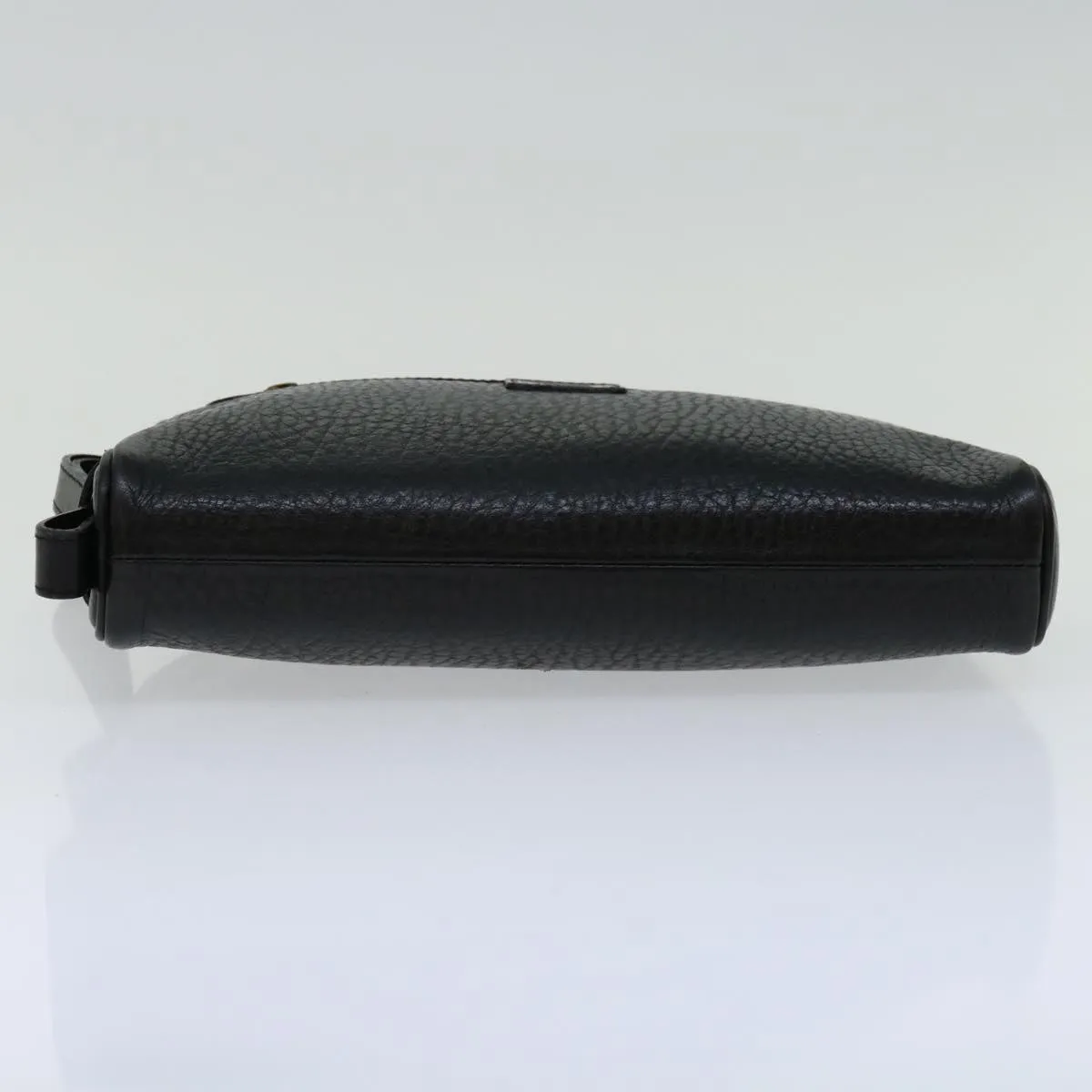 Trendy Inspired Burberryss Clutch Bag Leather Black Auth Yk11126