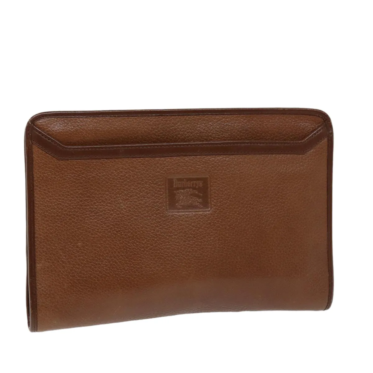 Trendy Inspired Burberryss Clutch Bag Leather Brown Auth Bs14350