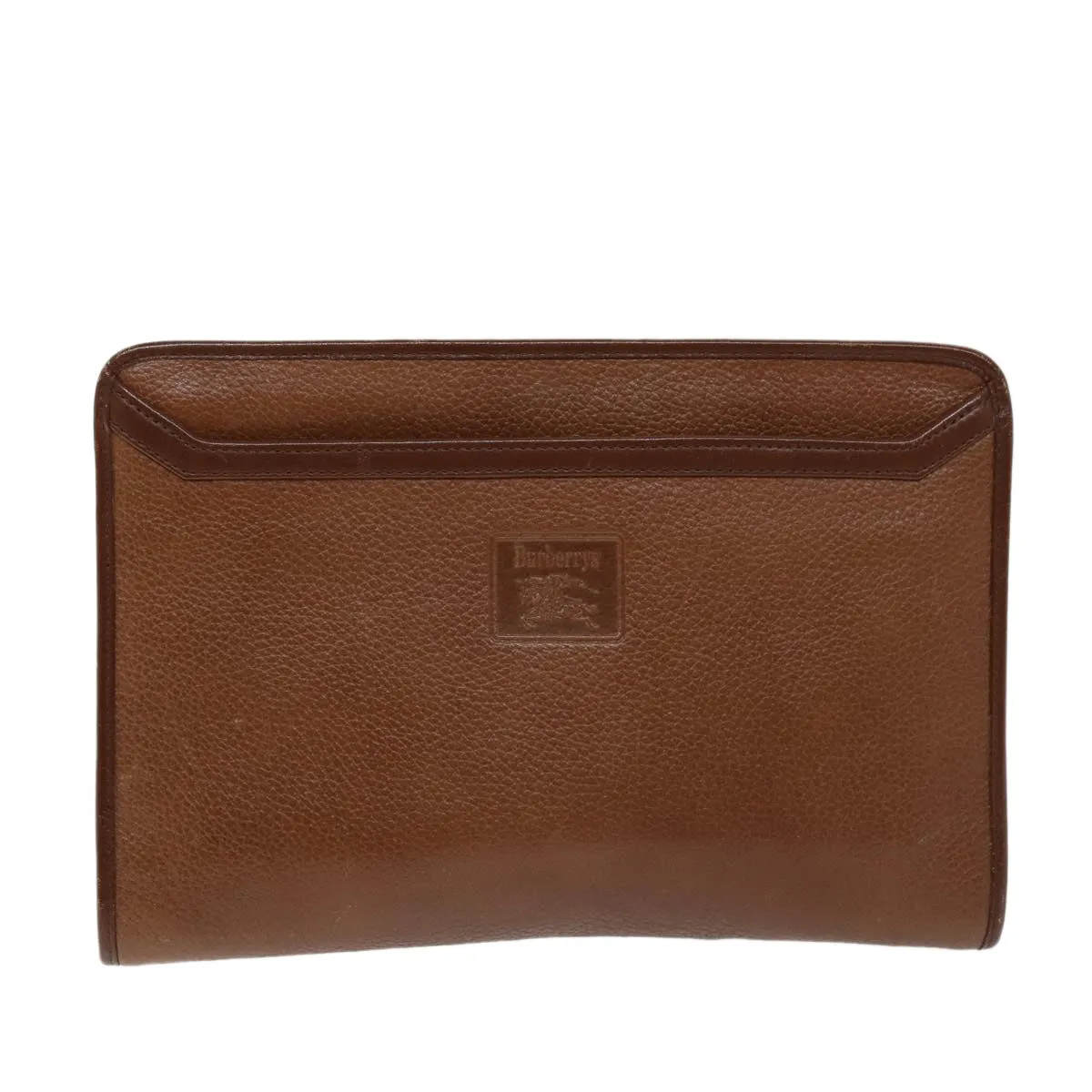 Trendy Inspired Burberryss Clutch Bag Leather Brown Auth Bs14350