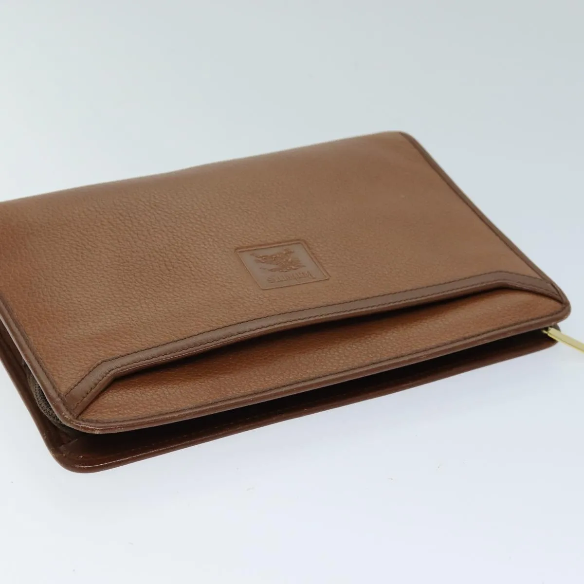 Trendy Inspired Burberryss Clutch Bag Leather Brown Auth Bs14350
