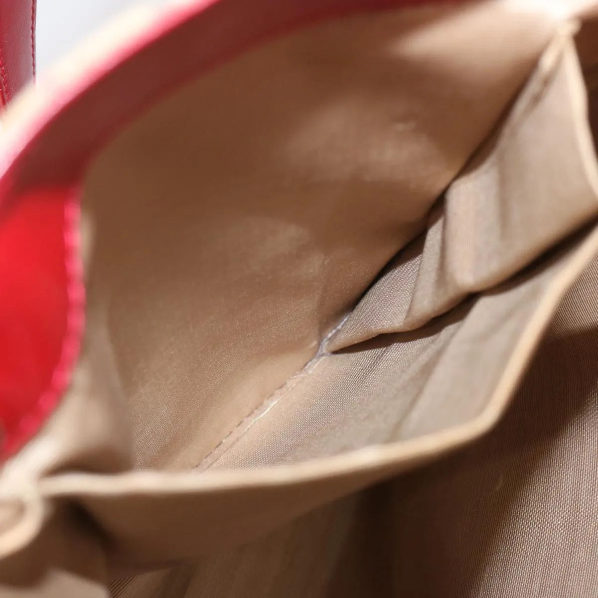 Trendy Inspired Burberryss Nova Check Tote Bag Canvas Beige Red Auth 67775