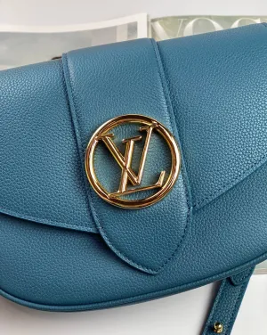 Trendy Inspired Louis Vuitton Bags Pont 9 Soft Pm Blue