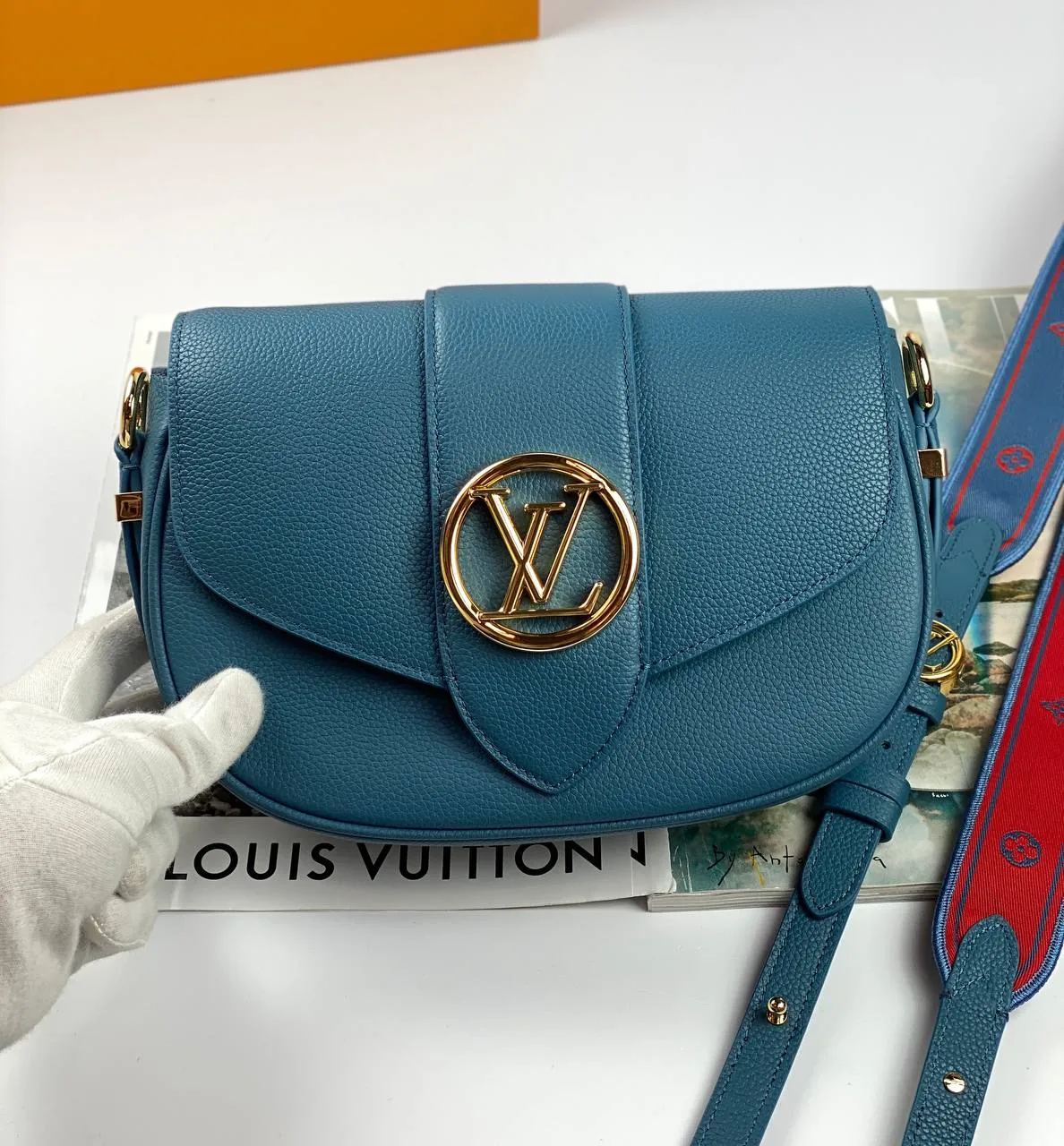 Trendy Inspired Louis Vuitton Bags Pont 9 Soft Pm Blue