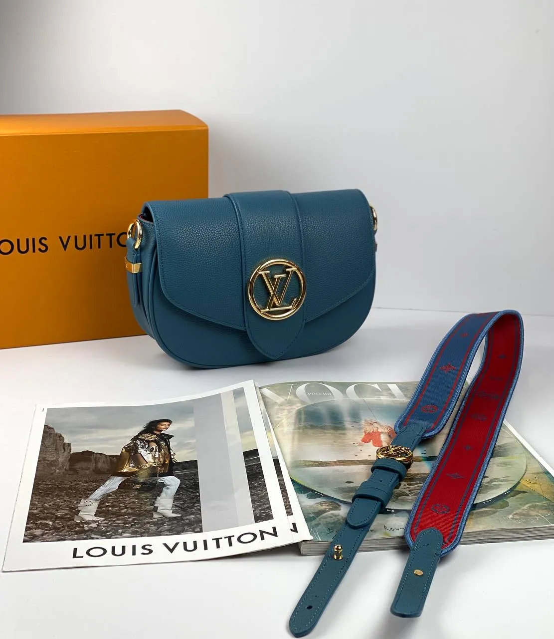 Trendy Inspired Louis Vuitton Bags Pont 9 Soft Pm Blue