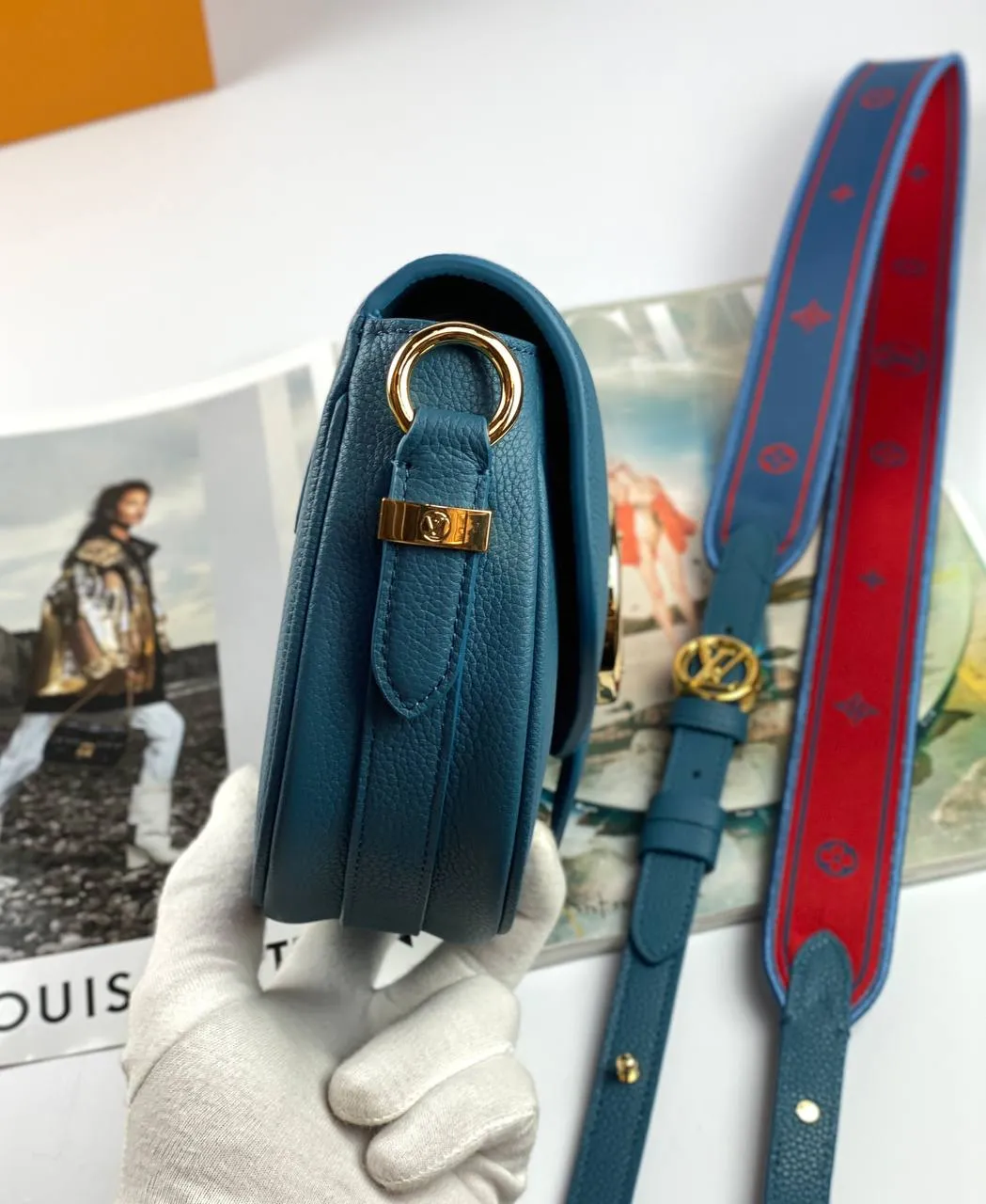 Trendy Inspired Louis Vuitton Bags Pont 9 Soft Pm Blue