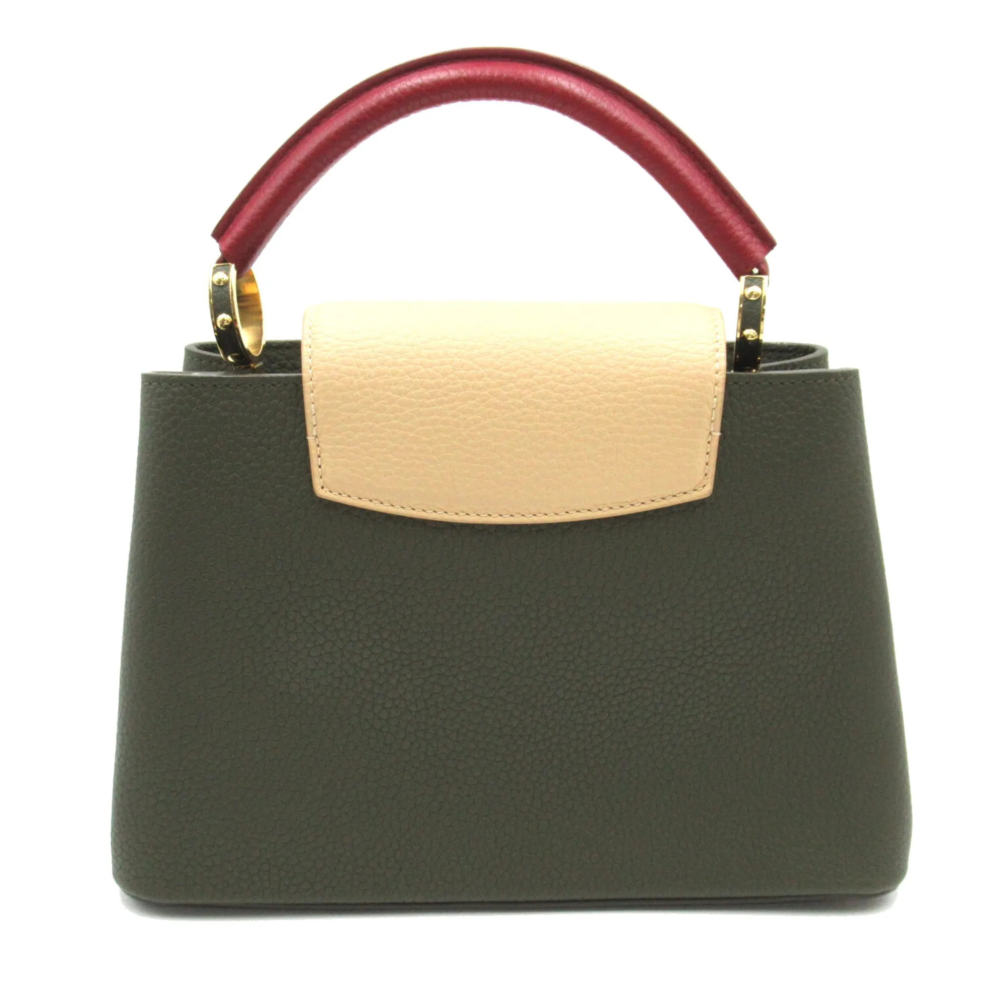 Trendy Inspired Louis Vuitton Capucinebb Khaki Beige Taurillon Clemence Leather Leather